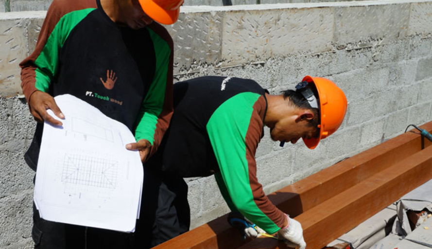 Prefab house construction in progress | PT Touchwood